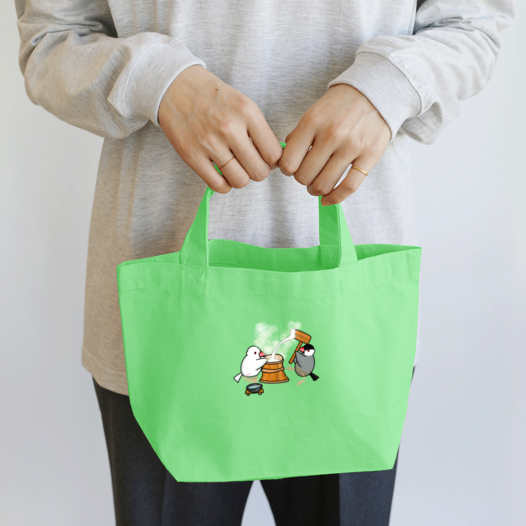 Lily bird（リリーバード）の餅つき文鳥ず Lunch Tote Bag