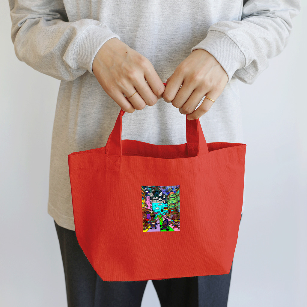 Ａ’ｚｗｏｒｋＳの宇宙人類皆兄弟 VERTICAL Lunch Tote Bag