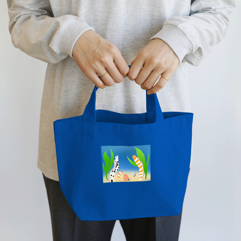 Lily bird（リリーバード）のニシキ・チンアナゴの中に迷いこんだ忍者スリスリくん Lunch Tote Bag