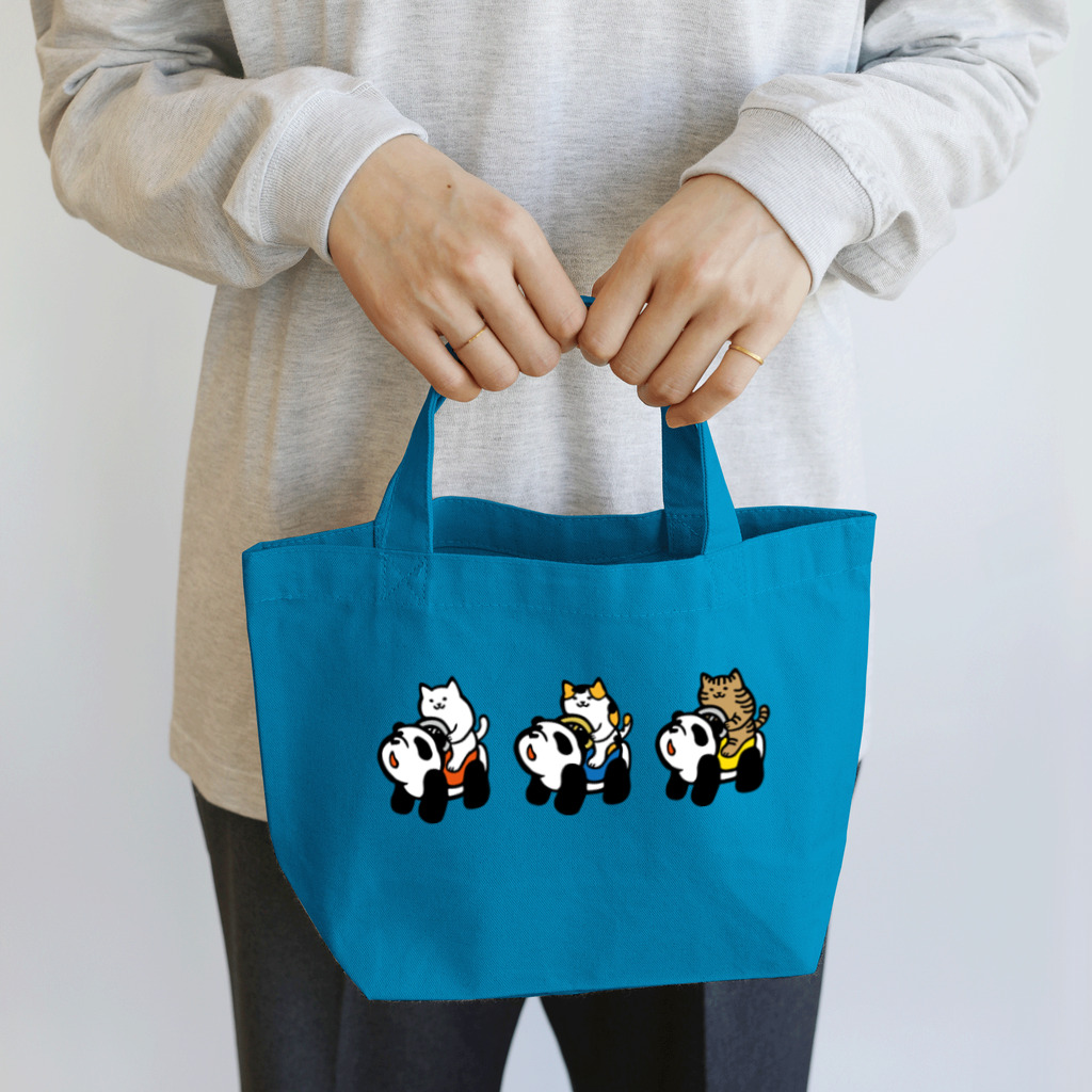 オガタミホのGO！GO！パンダカー　トリオ Lunch Tote Bag