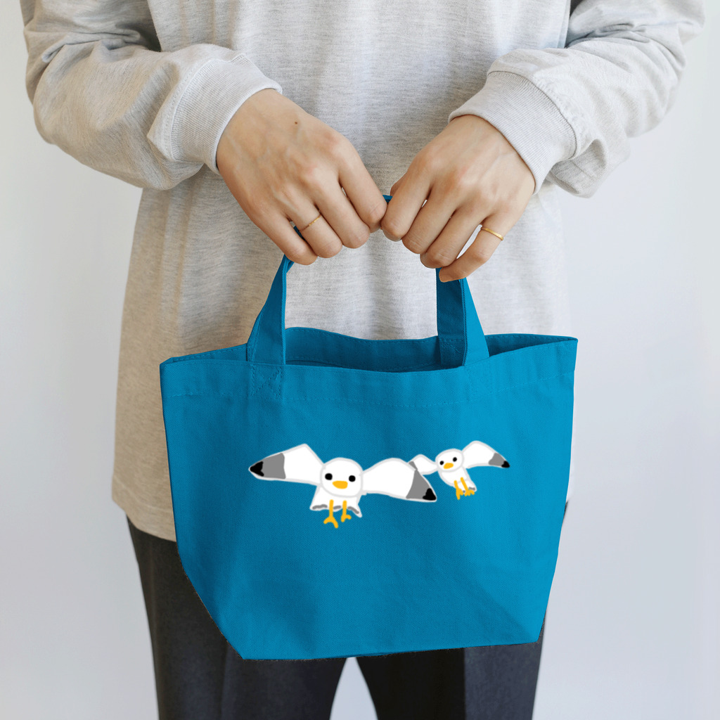 いきものや　のの（別館）の向かってくるカモメ Lunch Tote Bag