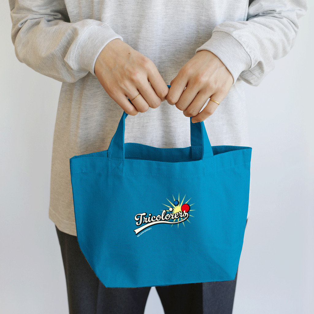 シロクマデザインのボッチャチーム　Tricolorers ロゴアイテム Lunch Tote Bag