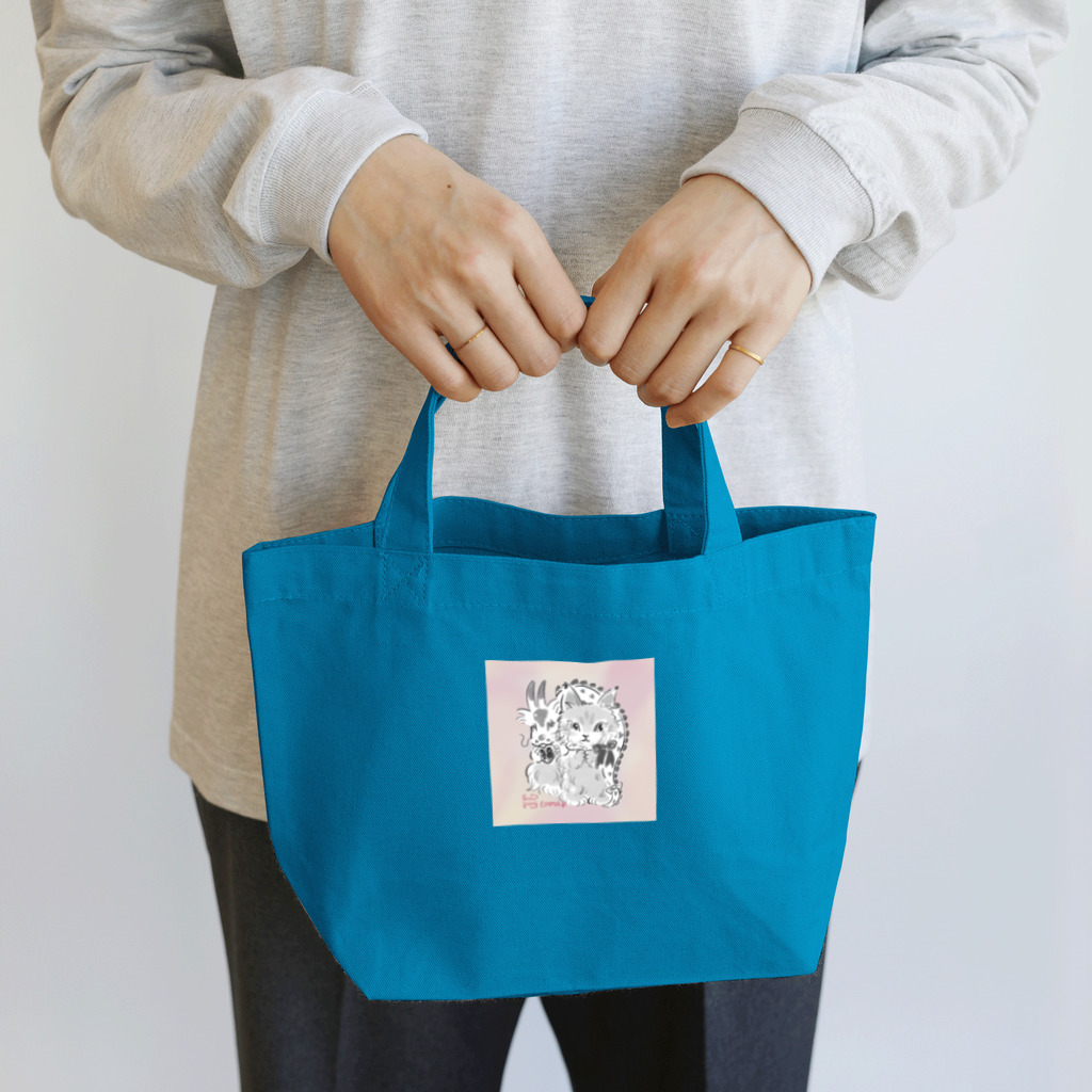猫のきぬくんのお店の干支EMMA Lunch Tote Bag