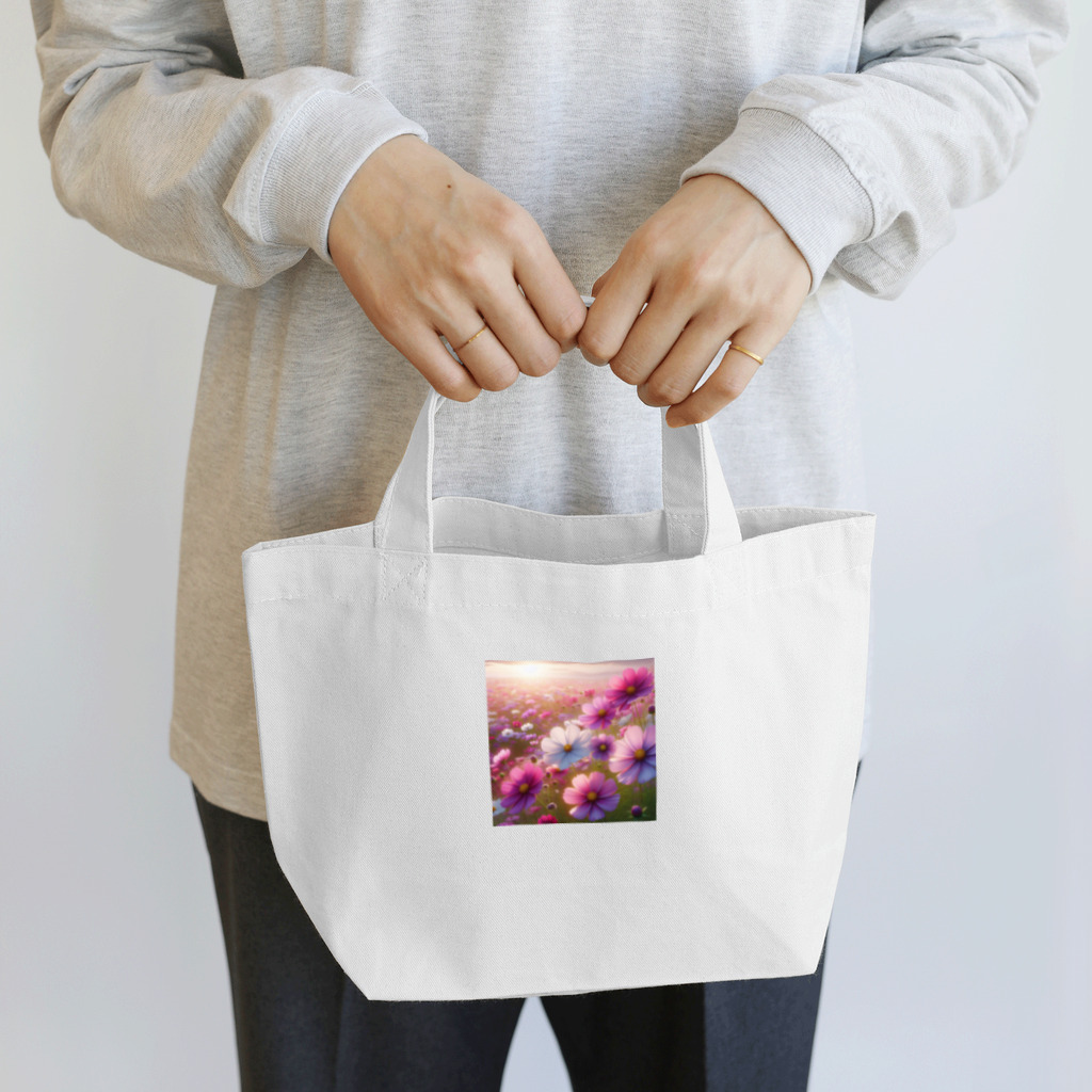 終わらない夢🌈の美しいコスモス💞 Lunch Tote Bag