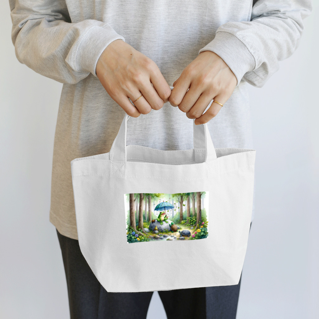 とかげの恵みの雨 Lunch Tote Bag