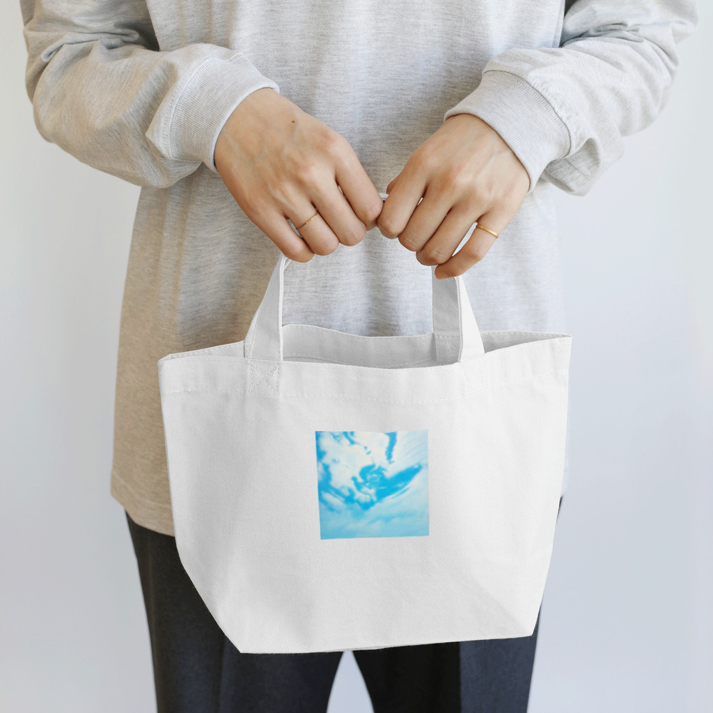 空間ペインター芳賀健太のメッセージ Lunch Tote Bag