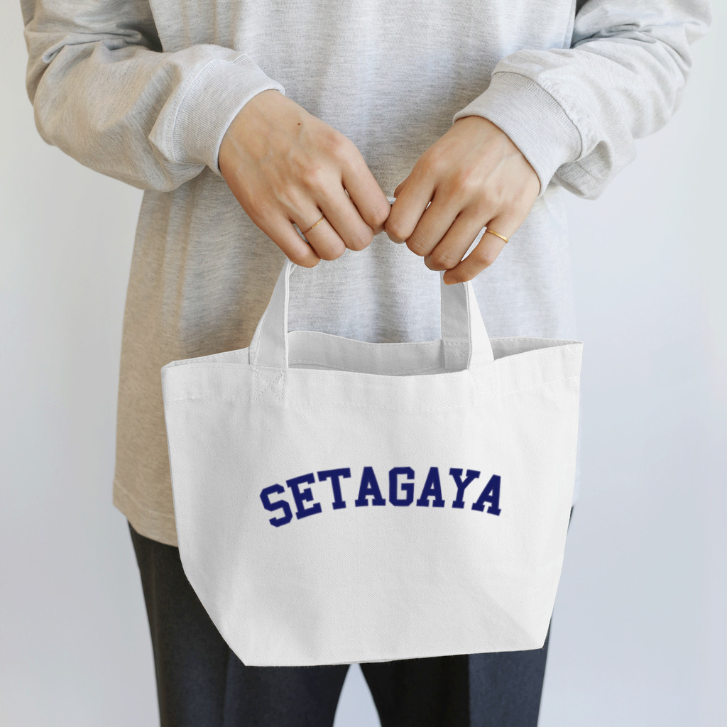 せたが屋さんの世田谷グッズ　ネイビーロゴ（setagaya item） ランチトートバッグ