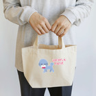 tomokomiyagamiのビションフリーゼ ブルー Lunch Tote Bag