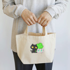 逃亡する猫「見世棚」のなかよし駅猫 Lunch Tote Bag