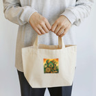 saqui.comの黄色と緑のインド柄 Lunch Tote Bag