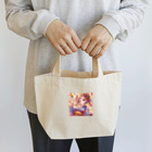 推しの美少女とアイドルのお祭りを楽しむ浴衣美少女 Lunch Tote Bag