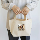SaltyCookie Design Worksの猫パーカーの女の子(4) Lunch Tote Bag
