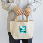 hana2ginの Almost Transparent Blue. Lunch Tote Bag
