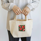 オンラインショップイエローリーフの赤い花ハイビスカス鮮やか      Lunch Tote Bag