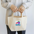 レトロの世界を旅するナスビー Lunch Tote Bag