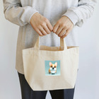 sweetsmailstudioの3Dイラストコーギー Lunch Tote Bag
