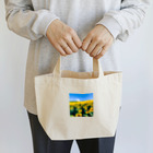 the blue seasonのヒマワリ畑 Lunch Tote Bag