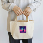 YoMiTの有名な観光スポットをイメージした画像：ニューヨーク自由市内の女神（アメリカ、ニューヨーク） Lunch Tote Bag