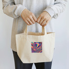 茉莉花のサイケデリックな世界 Lunch Tote Bag