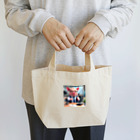 MTHの社内のトラブルシューティングをするミニブタ Lunch Tote Bag