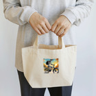 nao-tommyのポタリング中の骸骨 Lunch Tote Bag