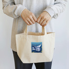 SUZURI56のドット絵ノコギリザメ Lunch Tote Bag