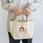 ピクセルパレットの可愛い女の子とお花10 Lunch Tote Bag