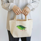 森図鑑の[森図鑑] サザナミインコ緑色 Lunch Tote Bag