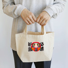 お絵かき屋さんの「必勝祈願」だるま ダルマ 達磨  Lunch Tote Bag