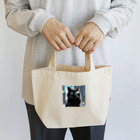 mknの貫禄のあるくろ猫 Lunch Tote Bag