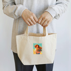 AQUAMETAVERSEのひまわり畑でキラキラ笑顔　BLUE PLUM  691 Lunch Tote Bag