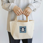 可愛い動物マトリョーシカのクマのマトリョーシカ（紺色） Lunch Tote Bag
