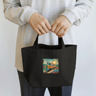 のんびりアート工房のレトロファッション Lunch Tote Bag