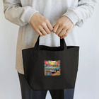 のんびりアート工房のレトロファッション Lunch Tote Bag