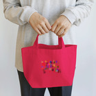 ヒラエイのアルファベットと数字の洪水 Lunch Tote Bag