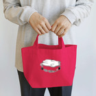 LalaHangeulの猫が寝転んだ Lunch Tote Bag