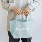 - nanacorium -のクールなMr.moon 白色ロゴ Lunch Tote Bag