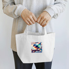 終わらない夢🌈のステンドグラスの様なカワセミ✨ Lunch Tote Bag