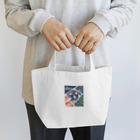 Saza-nami Antique designのとかげ・かえる・かたつむり・きりん Lunch Tote Bag