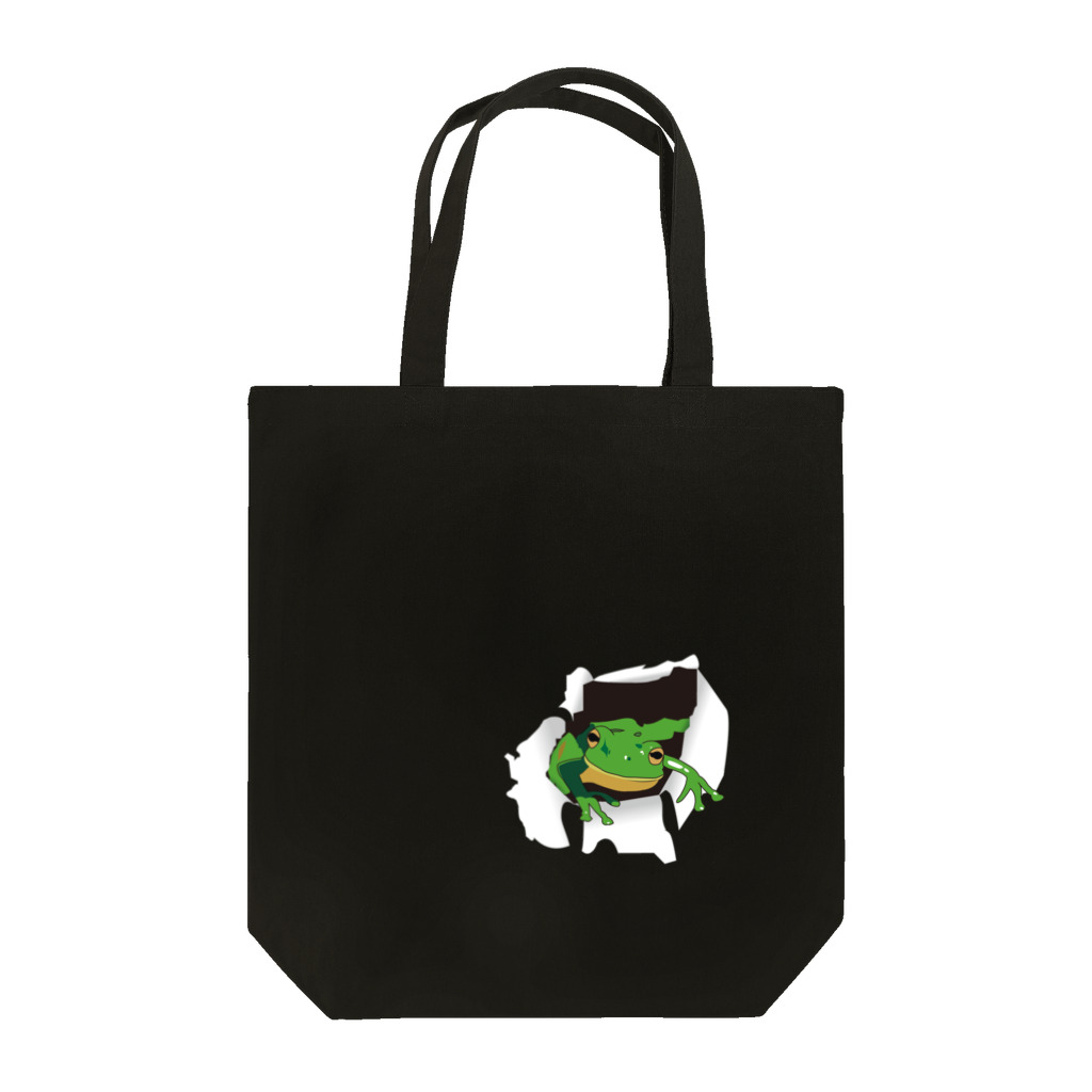 Drecome_Designの破れから蛙 Tote Bag