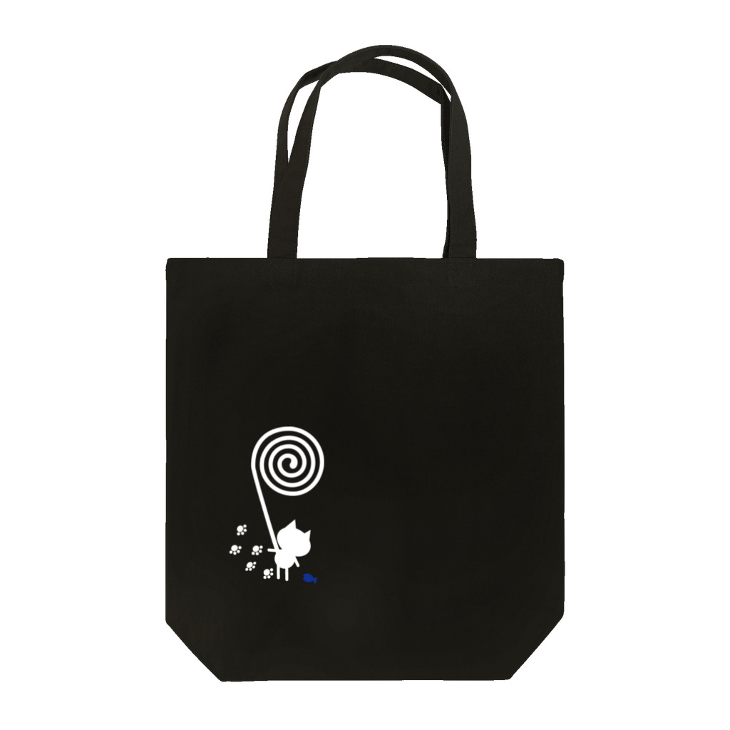 チャッキーグレンのぐるぐるねこ魚 Tote Bag