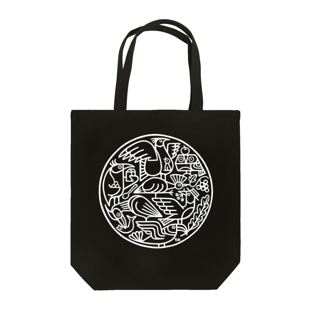 Coquet-Coccoのトートバッグ／Daily Life／ホワイトライン Tote Bag