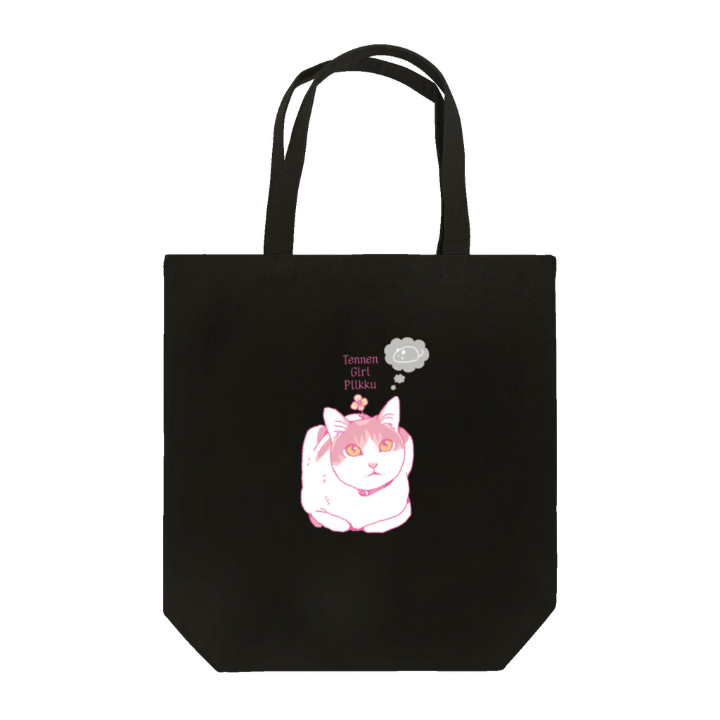 COMONOの天然ガール・ピルク　香箱 Tote Bag