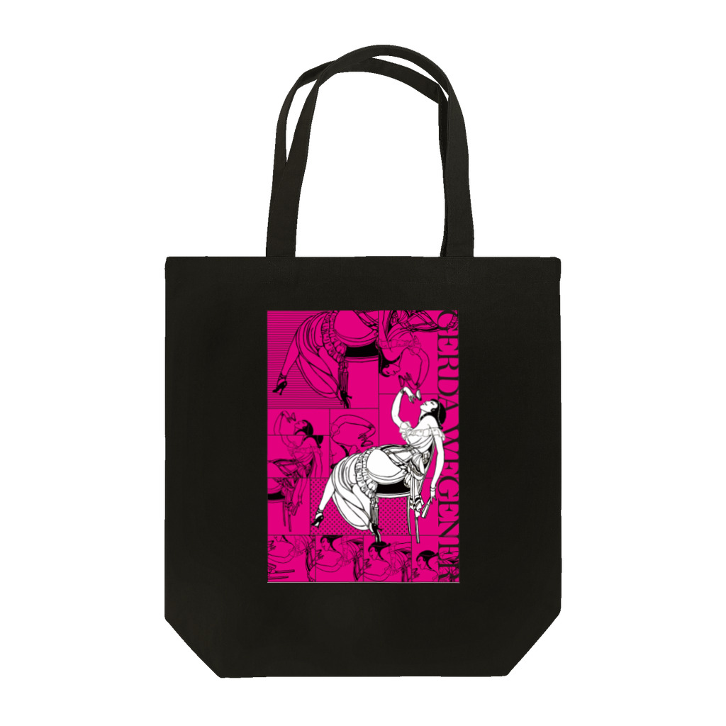 Cordelia　SUZURI分室のGERDA "Collage pink" Tote Bag