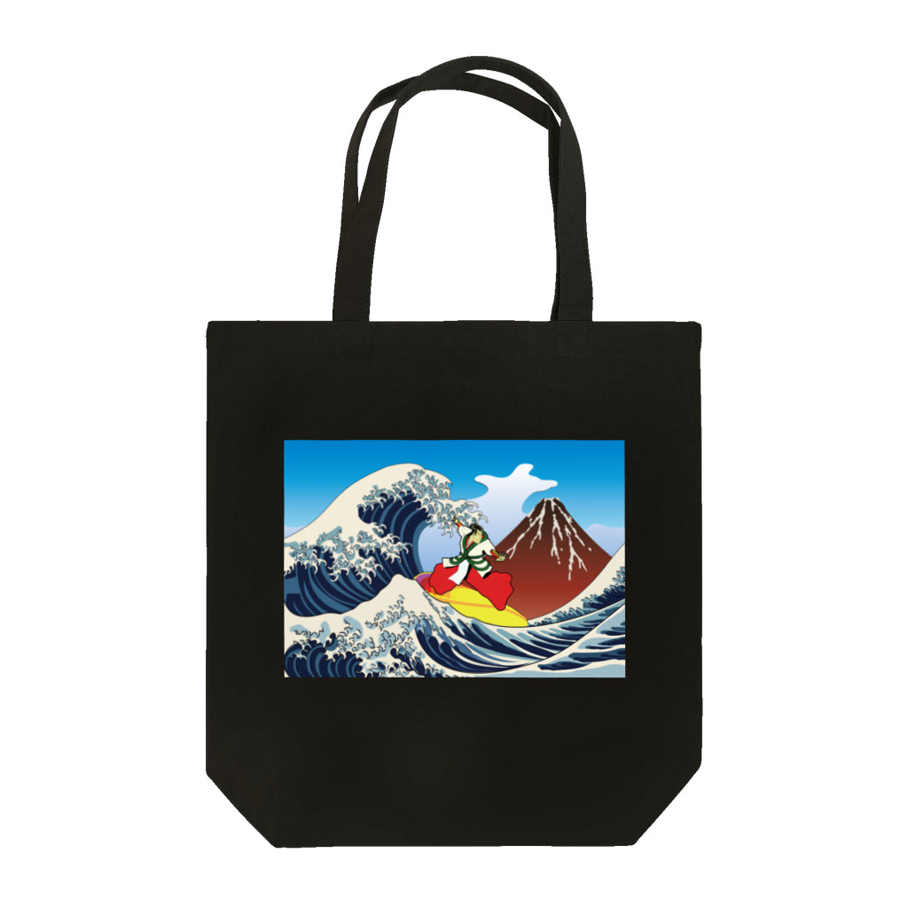 Drecome_Designの 紅富士波乗写楽 Tote Bag