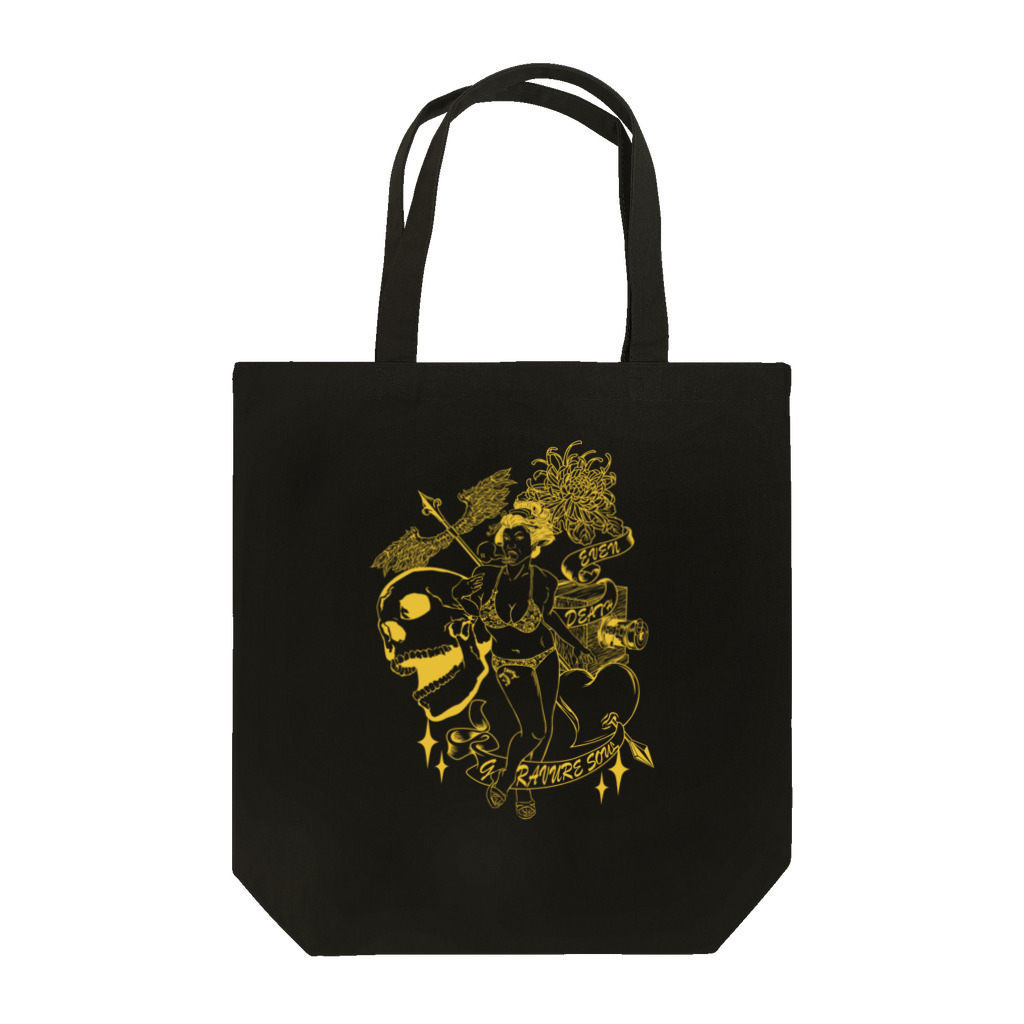 BLACKBELTの幕末グラビア娘Tシャツ Tote Bag