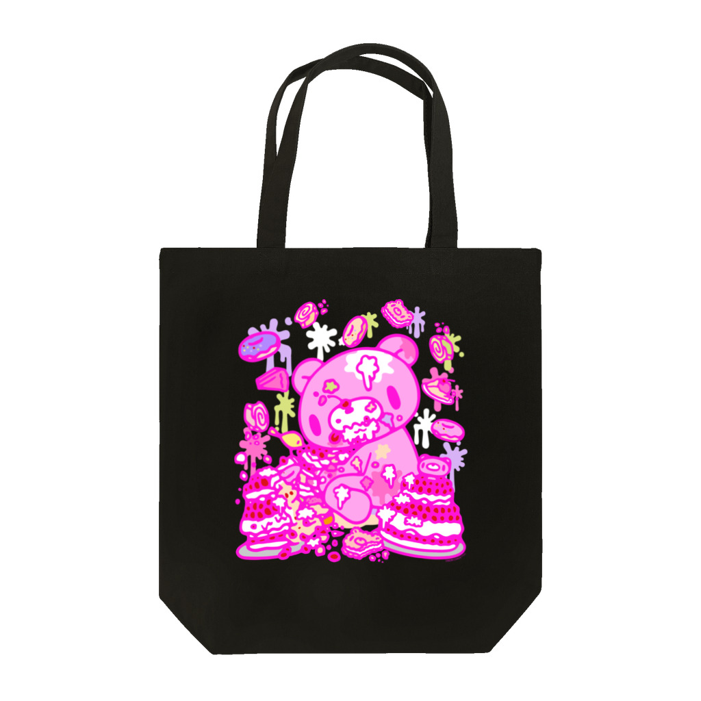 CHAX COLONY imaginariの【各10点限定】いたずらぐまのグル〜ミ〜(8/special2/pink×blackback) Tote Bag