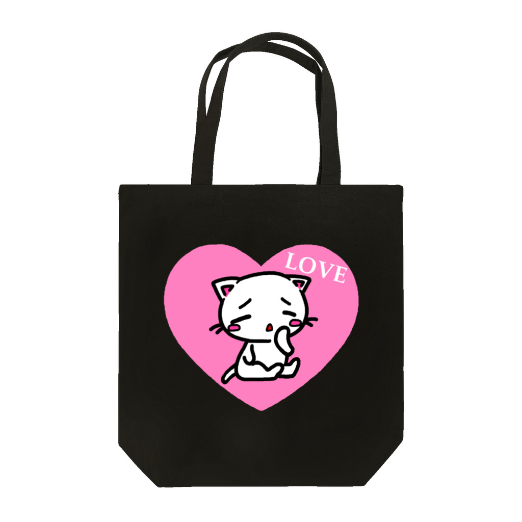 川原ナツミのハートネコLOVE Tote Bag