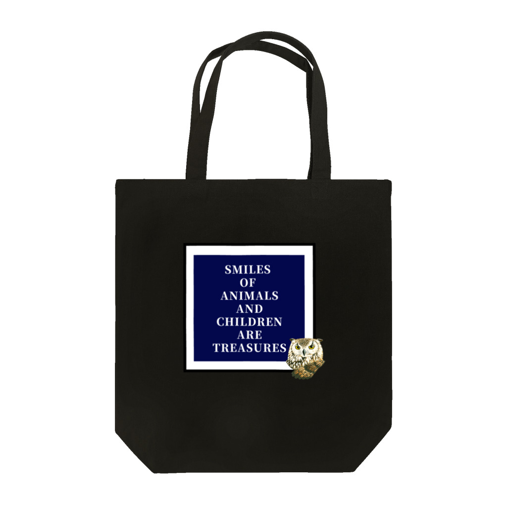 ZOOKISSのフクロウ×ＭＥＳＳＡＧＥ Tote Bag