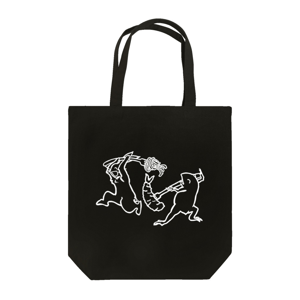 GOODS SHOP【そぞろな小窓】 SUZURI店の【ぎがといっしょ】《白線》 Tote Bag